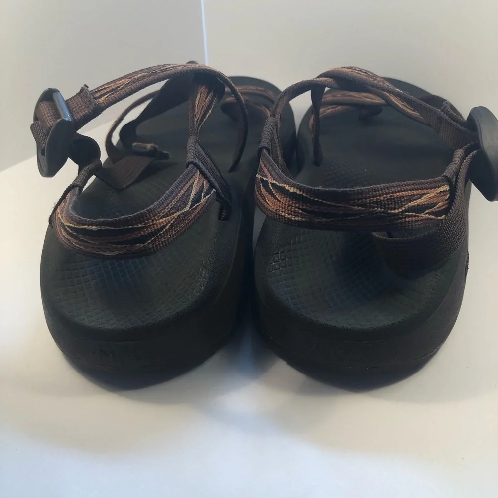 Men's Chaco Z/2 Rapid Pro Adjustable Strap Brown/Black and Tan Sandals Size 10 - Picture 6 of 9